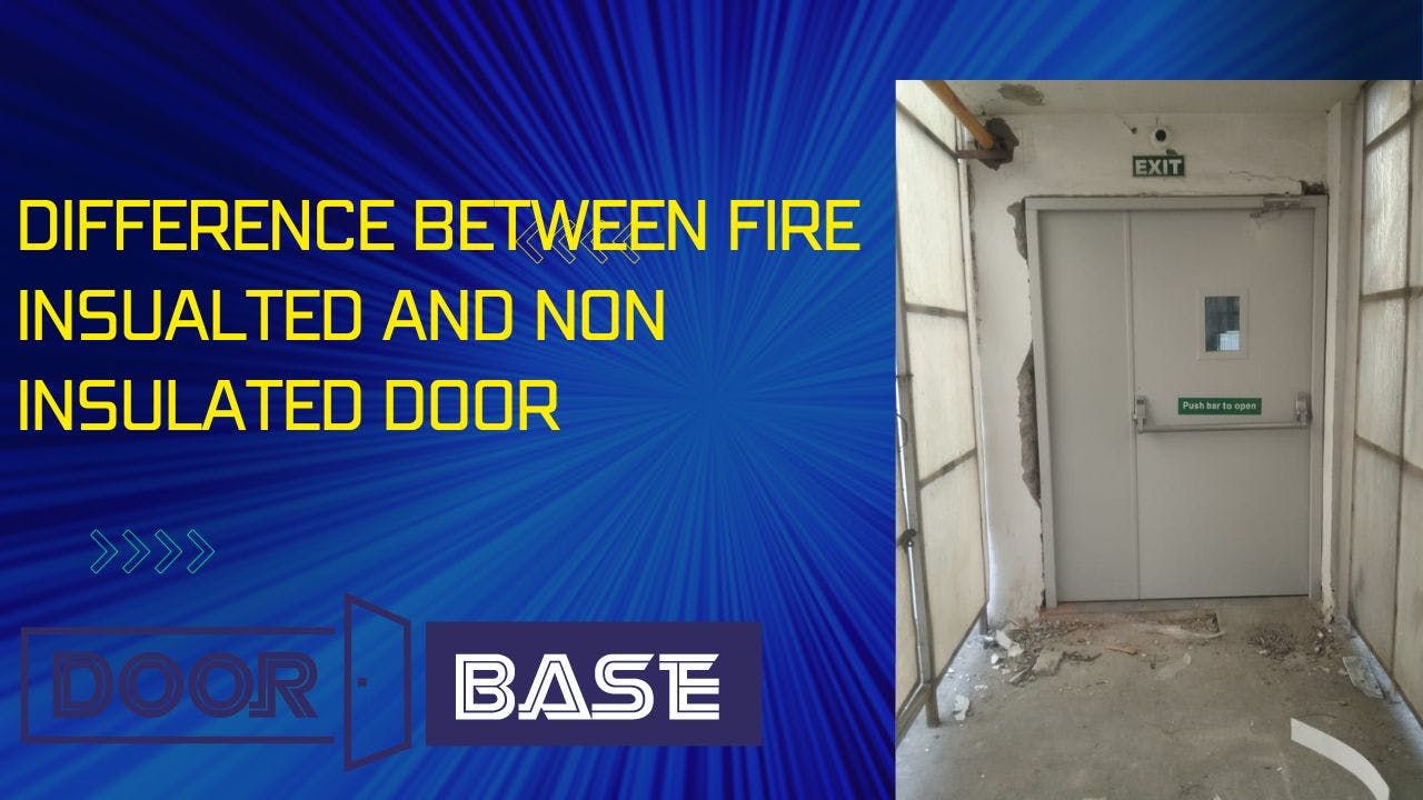 Difference between insulated and non insulated door