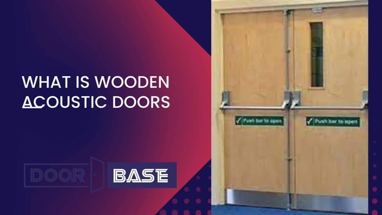 What is wooden acoustic door