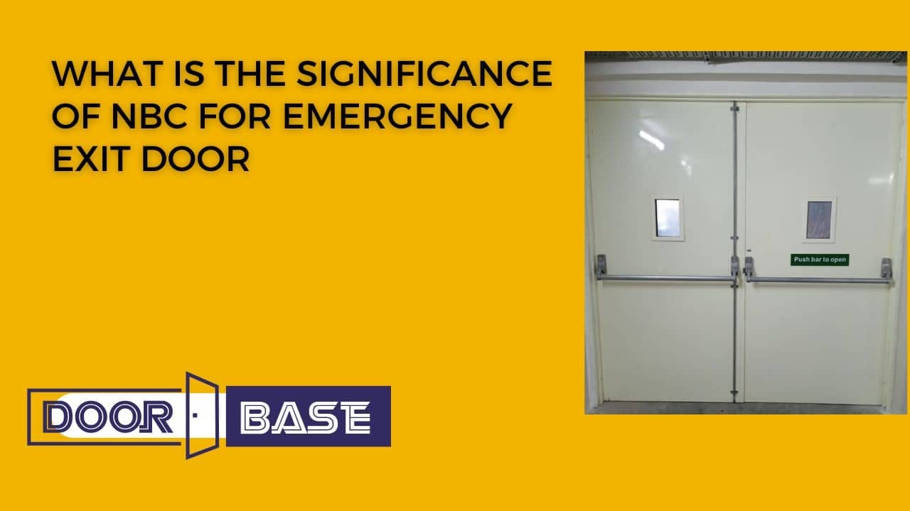 what is the significance of nbc for emergency exit doors