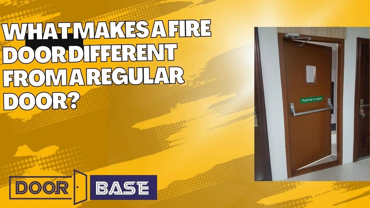 What is the difference between fire door and normal door