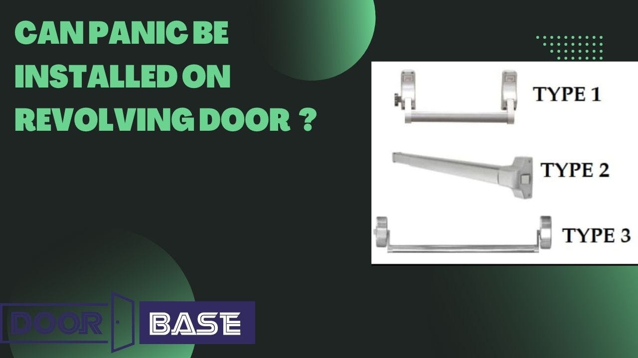 Can panic bar installed on revolving door?