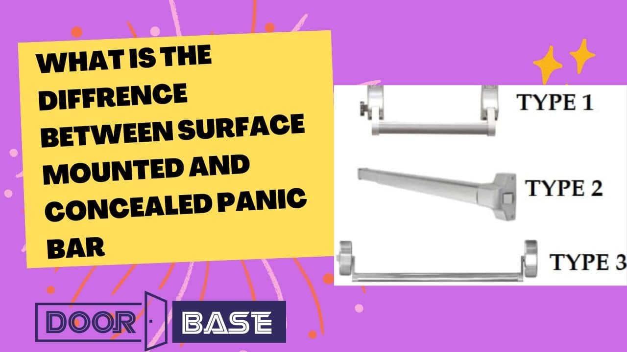 what is difference between surface mounted and concealed panic bar