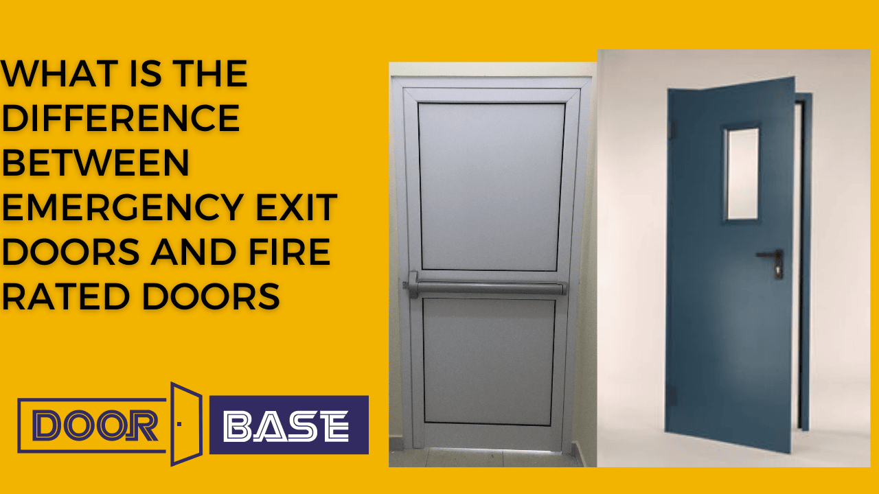 What is the difference between a fire rated door and a fire exit door?